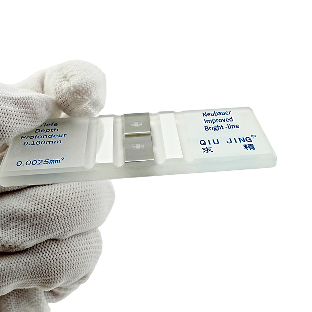 Qiujing fém ezüst alsó tiszta skálavonalak Jó láthatóság Világos vonalú sejtszámláló kamra csúszdák Qiujing fém ezüst alsó tiszta skálavonalak Jó láthatóság Világos vonalú sejtszámláló kamra csúszdák